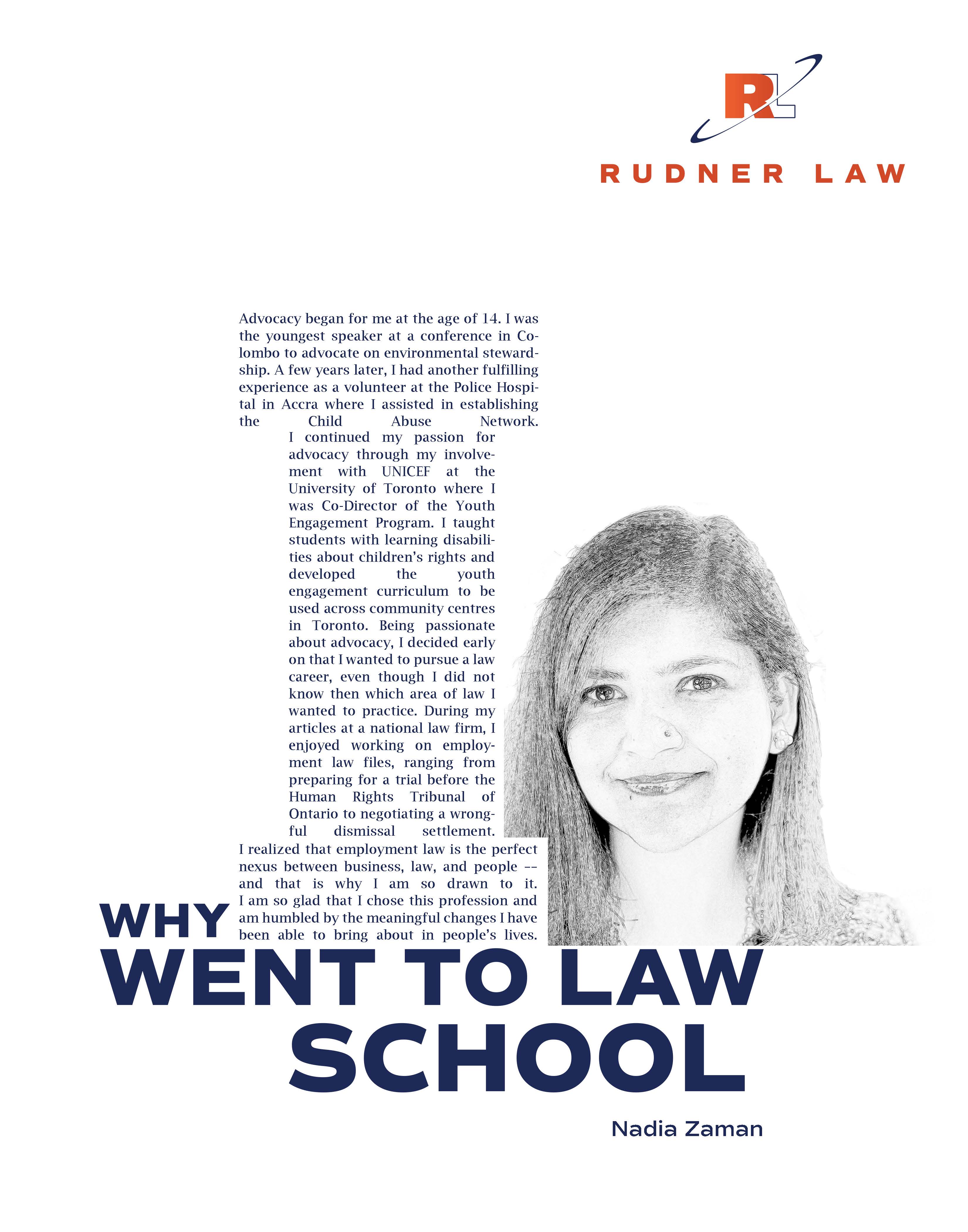 Nadia Zaman - Why I Went To Law School